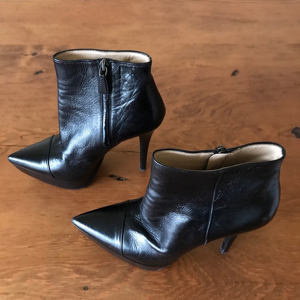 Prada Pointed Toe Platform Ankle Boots - image 6